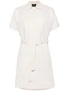 Apc Shirt Mini Dress In Neutrals