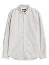 Apc Striped Button-down Shirt In Neutral