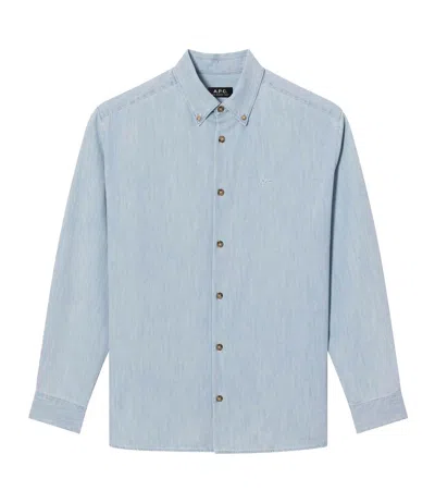 Apc A.p.c. Shirts In Blue