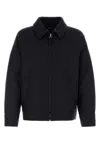 Apc A.p.c. Midnight Blue Wool Blend Jacket In Blue