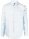 Apc A.p.c. Linen Cassel Shirt For In Blue