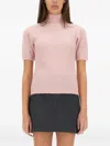 Apc Short-sleeve Mock-neck Jumper In Pink