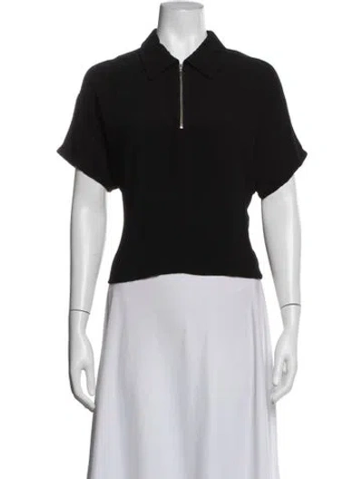Pre-owned A.p.c. Short Sleeve Polo In Black