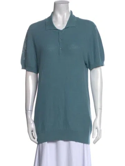 Pre-owned Apc Short Sleeve Polo In Blue