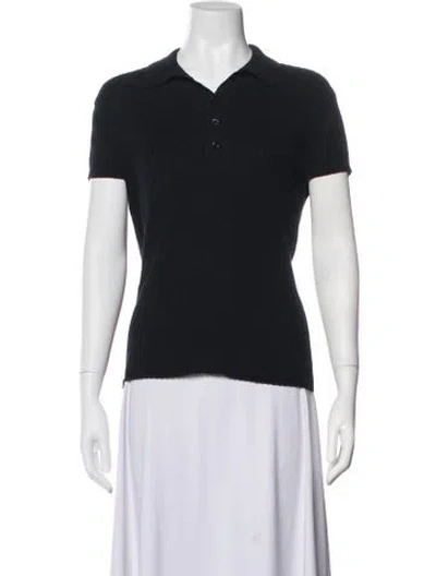 Pre-owned A.p.c. Short Sleeve Polo In Blue