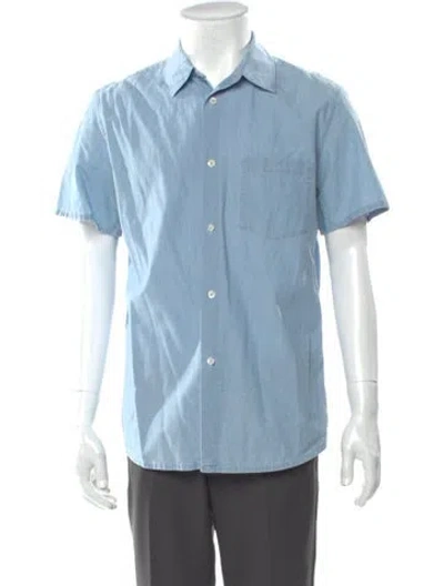 Pre-owned Apc Short Sleeve Shirt In Blue