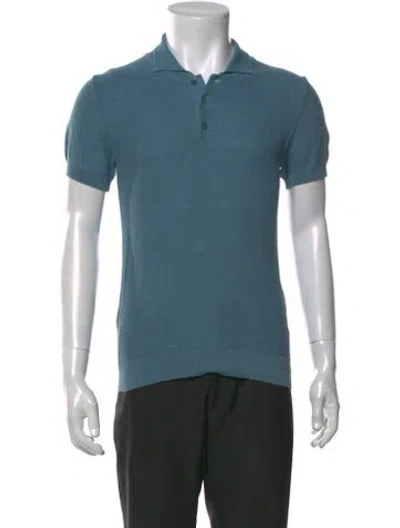 Pre-owned A.p.c. Short Sleeve Shirt In Blue