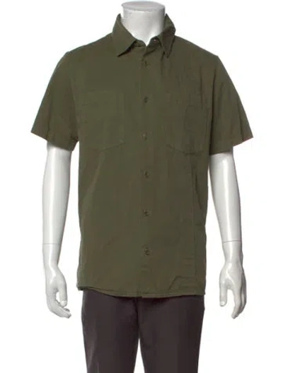 Pre-owned A.p.c. Short Sleeve Shirt In Green