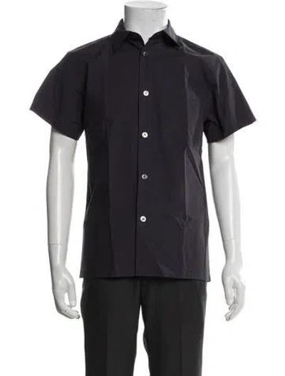 Pre-owned A.p.c. Short Sleeve Shirt W/ Tags In Blue