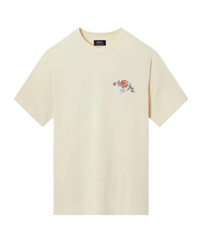 Apc Short Sleeve T-shirt In Light Beige