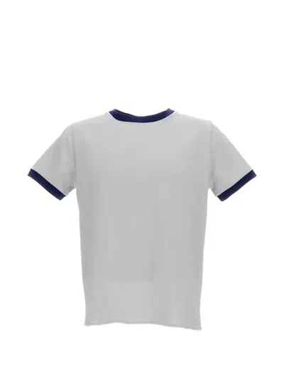 Apc A.p.c. Mens Jules Cotton-linen Ringer T-shirt In White