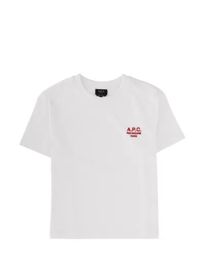 Apc A.p.c. Women T-shirt With Logo In White
