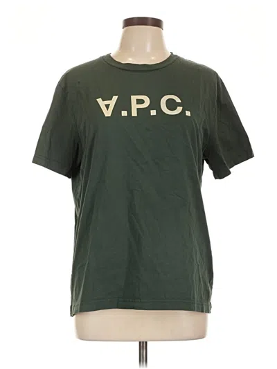 Pre-owned Apc Short Sleeve T-shirt In Green