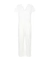 Apc Short-sleeve V-neck Jumpsuit In White