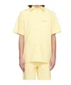 Apc Yellow Nelson Denim Shirt In Nude