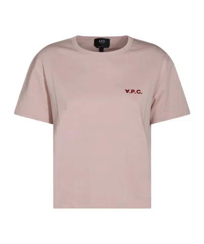 Apc Short-sleeved T-shirt In Nude