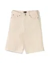 Apc A.p.c. Beige Five-pocket Shorts With Hammer Loop In Neutral