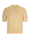 A.p.c. Yellow Solid Shirt Collar Polo In Yellow