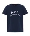 A.p.c. Logo-embroidered T-shirt In Blue
