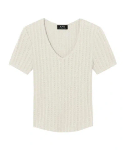 A.p.c. Short-sleeved T-shirt In White
