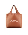 Apc Frontal Logo Shoulder Bag In Brown