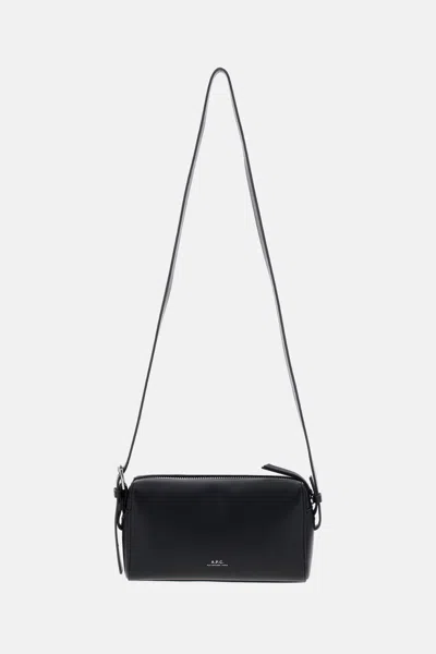 Apc Nino Faux-leather Messenger Bag In Black