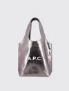 Apc A.p.c. Ninon Small Tote Bag In Silver