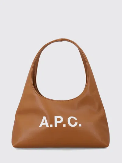 Apc Shoulder Bag A. P.c. Woman Color Beige In Brown