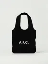 Apc Knitted Turtleneck Dress With Cut Out Detail In Black