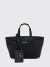 Apc A.p.c. "le Drummer Toile" Small Tote Bag In Black