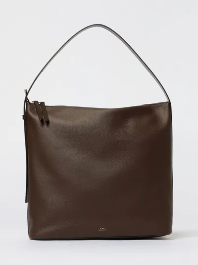 Apc Shoulder Bag A. P.c. Woman Color Brown In Gray