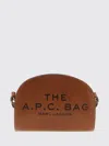 Apc A.p.c. Women Brown Leather A.p.c. X Marc Jacobs Demi Lune Crossbody Bag In Brown