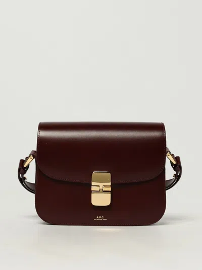 Apc Shoulder Bag A. P.c. Woman Color Burgundy
