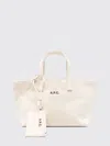Apc A.p.c. "le Drummer Toile" Small Tote Bag In Neutral