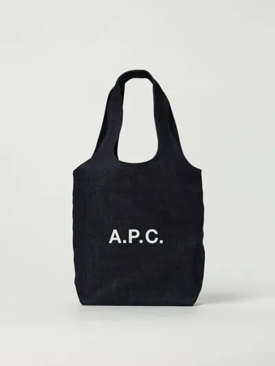 Apc Shoulder Bag A. P.c. Woman Color Indigo In Purple