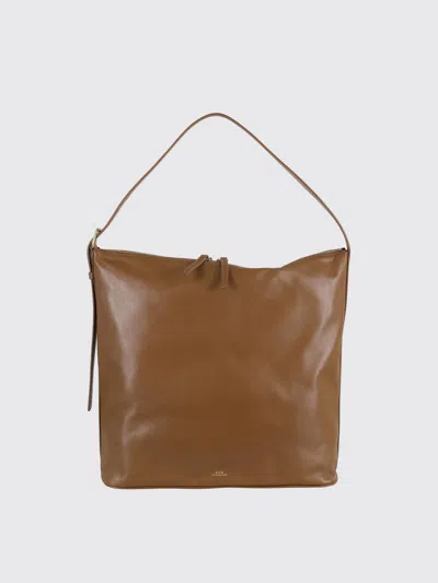 Apc Shoulder Bag A. P.c. Woman Color Leather In Brown