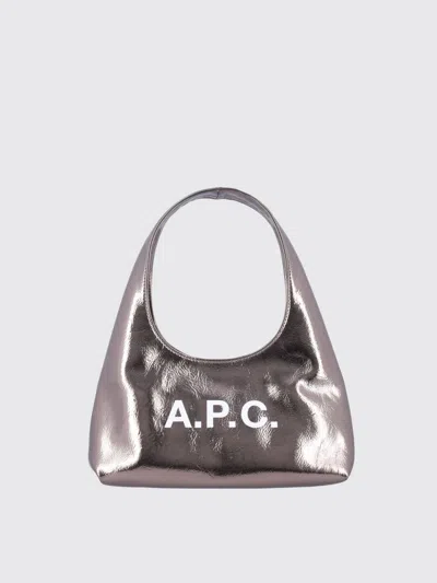 Apc Shoulder Bag A. P.c. Woman Color Silver