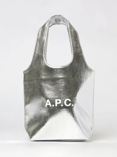 A.p.c. Shoulder Bag Woman  In Silver