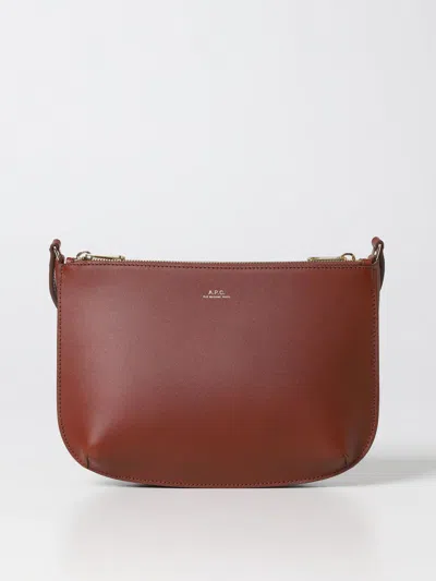Apc Shoulder Bag A.p.c. Woman Color Brown