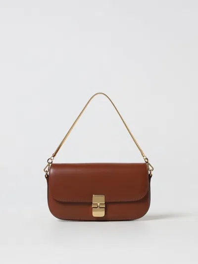 Apc Shoulder Bag A.p.c. Woman Color Brown