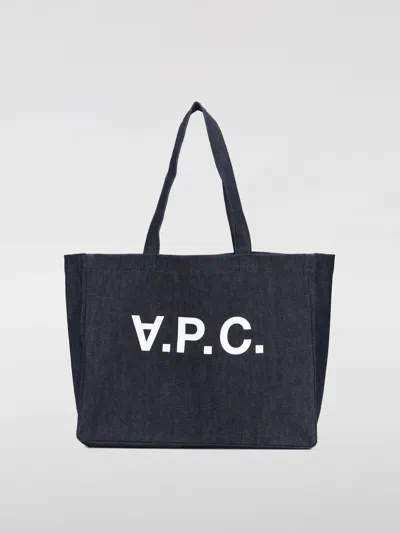 Apc Shoulder Bag A.p.c. Woman Color Denim In Navy