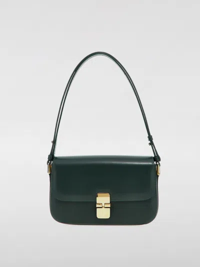 Apc A.p.c. Grace Foldover Shoulder Bag In Grün