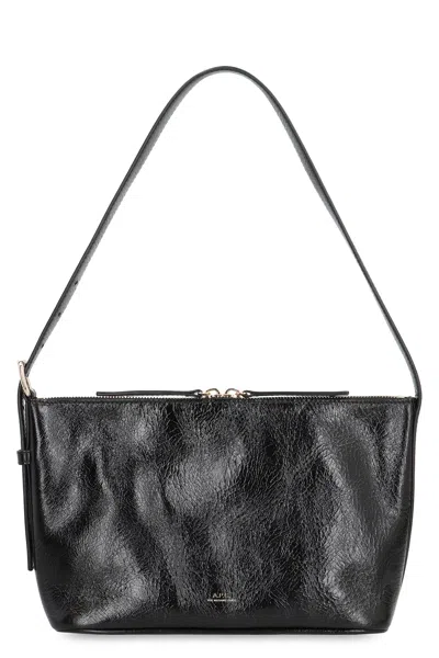 APC SHOULDER BAG IN CRUMPLED LEATHER