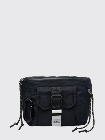 A.p.c. A. P.c. Shoulder Bag Men Color Blue In Black