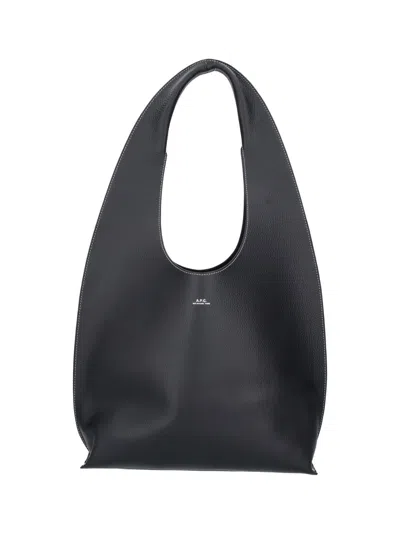 A.p.c. Shoulder Bag "neige Clou" In Black