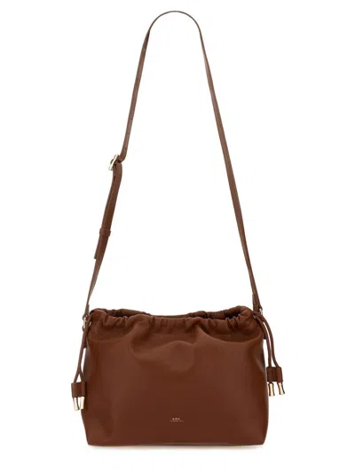 Apc A.p.c. Shoulder Bag Ninon In Brown