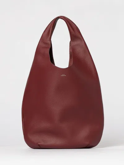 Apc Shoulder Bag Woman A.p.c. In Burgundy