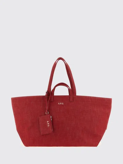 A.p.c. Tote Bag A. P.c. Woman Color Red