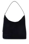 Apc Square Shoulder Bag In Dark Navy Blue Corduroy Suede And Smooth Leather. In Blue