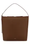 Apc Brown Leather Vera Shoulder Bag A.p.c. In Burgundy